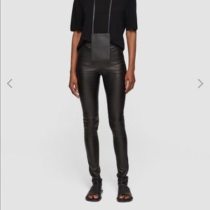 Like new - made in France - leather stretch leggings.  Retail for $1,500 new.